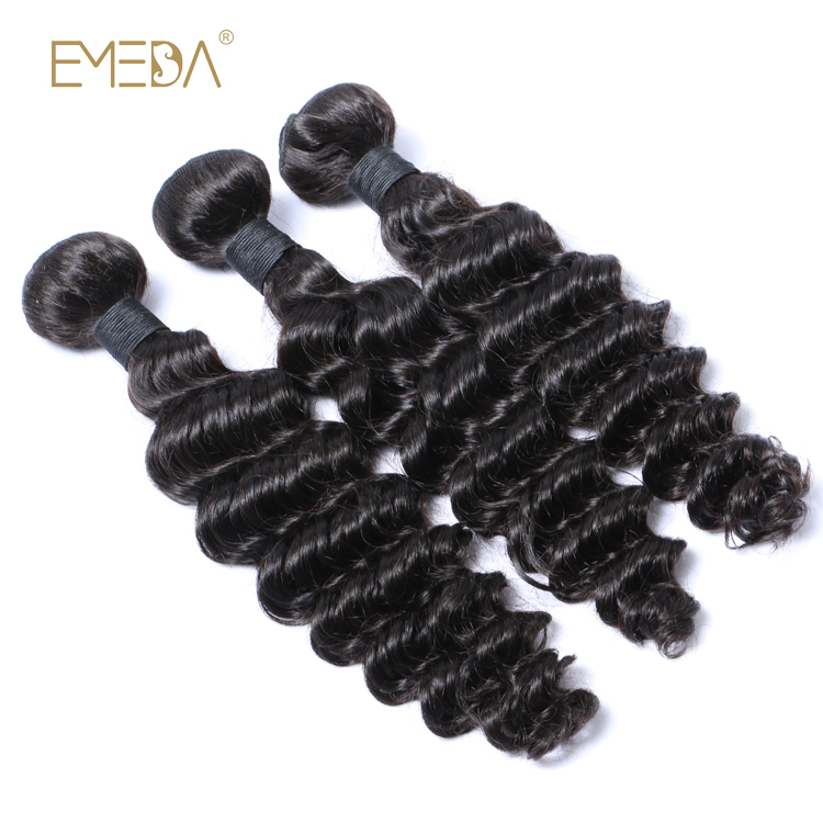 Hot Sale  Deep Wave 100% virgin Human Hair Extensions YL223